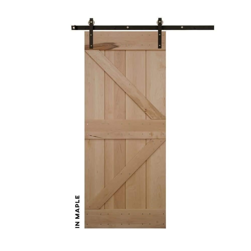 British Brace Sliding Farmhouse Door - Sliding Barn Door Hardware by RealCraft