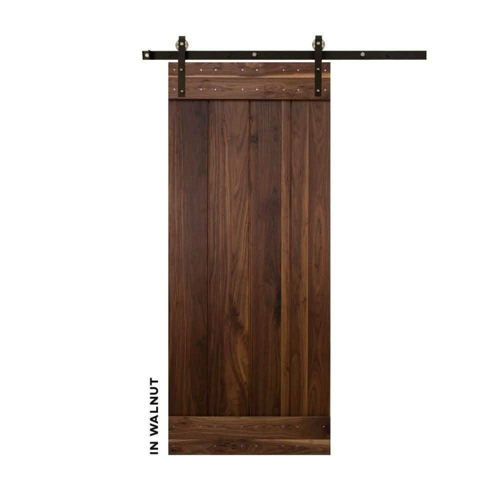 Rancher Vertical Plank DIY Sliding Barn Door Kit - Sliding Barn Door Hardware by RealCraft
