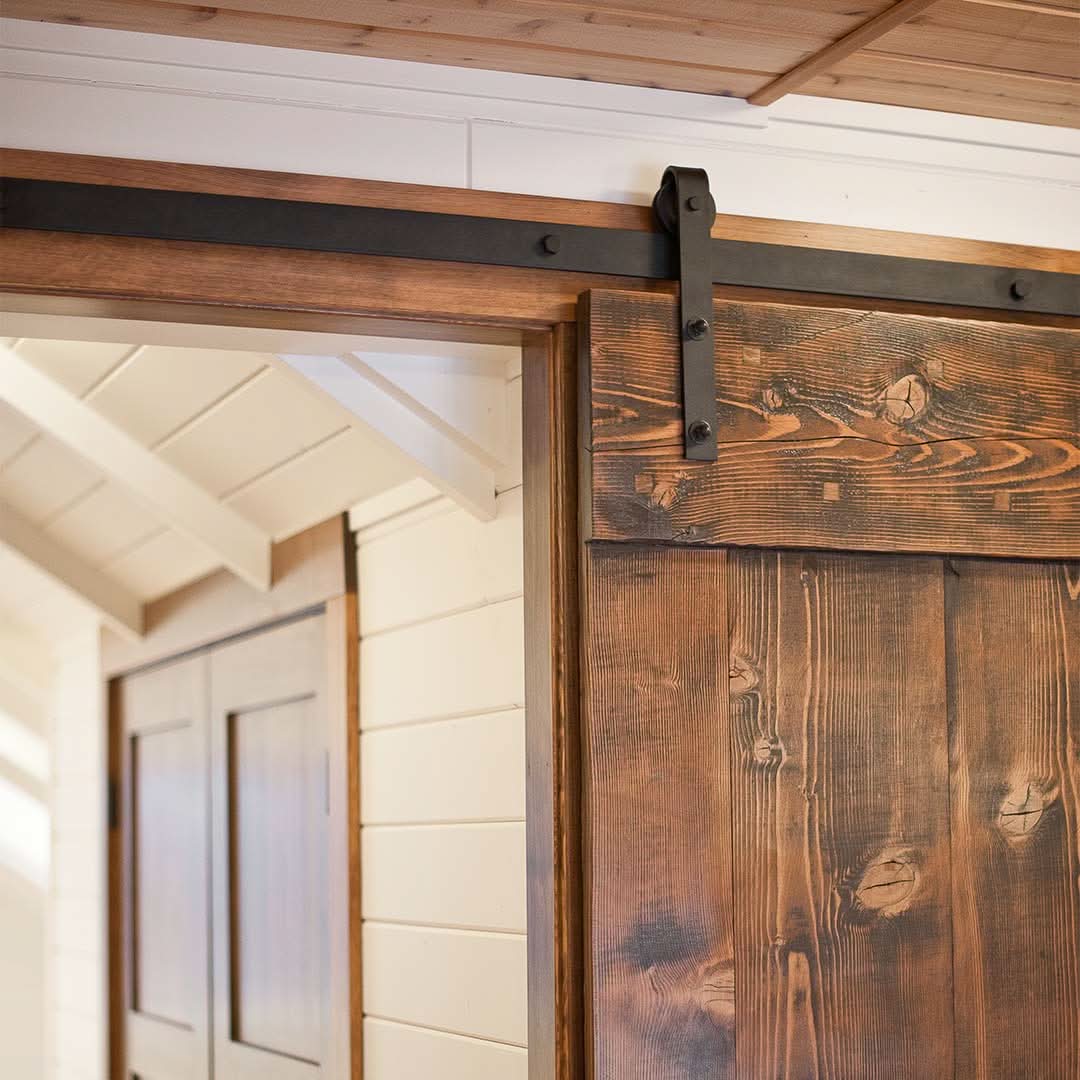  Classic Flat Track Sliding Barn Door Hardware by RealCraft
